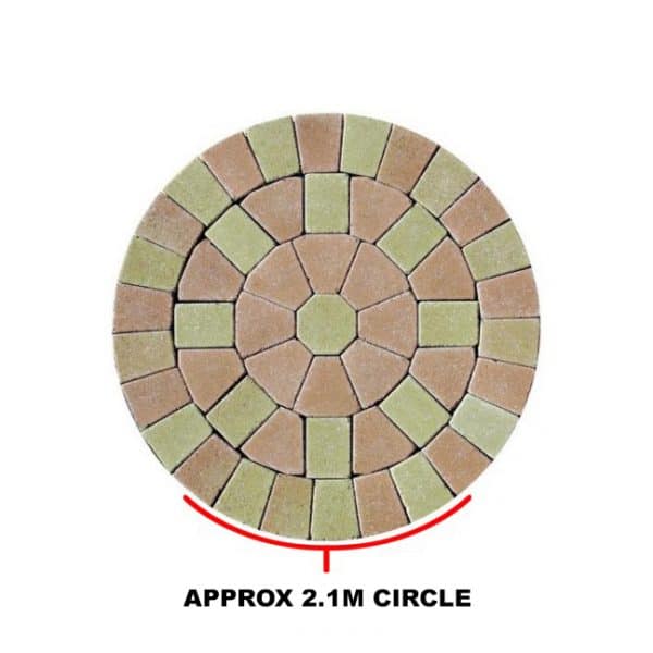 Tumbled Cobble Circle Oak 2100mm