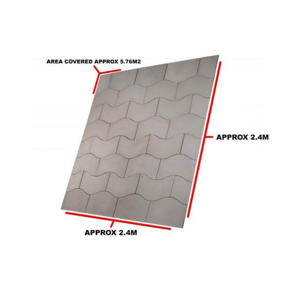 Prestbury Wave 2.4 X 2.4m 5.76m2