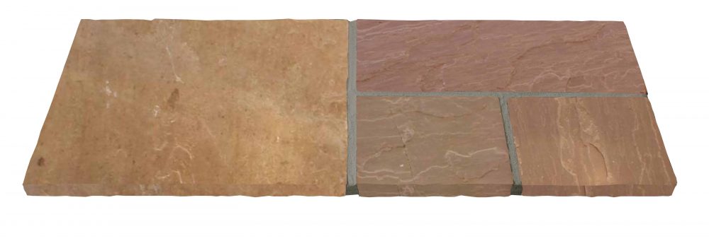 Natural Stone Calibrated Patio Kit Autumn Brown Indian Sandstone - Image 2