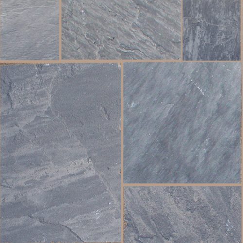 Natural Stone Calibrated Patio Kit Aged Grande Twilight Indian Sandstone