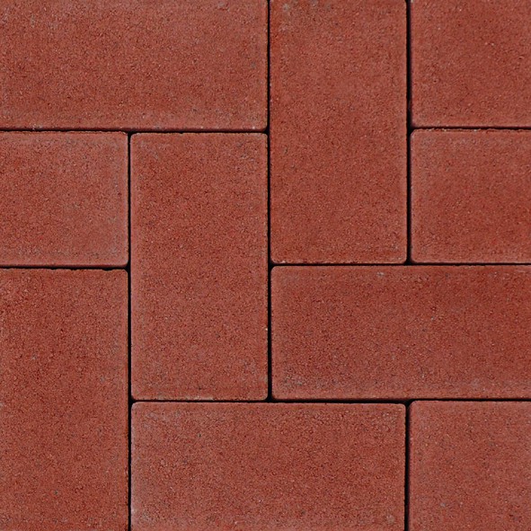 60mm Barley Paver Red