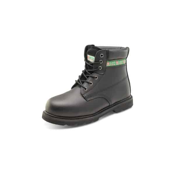 Black Leather Safety Boots (Goodyear) Each