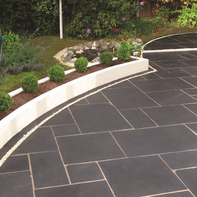 Natural Stone Calibrated Patio Kit Black Limestone - Image 3
