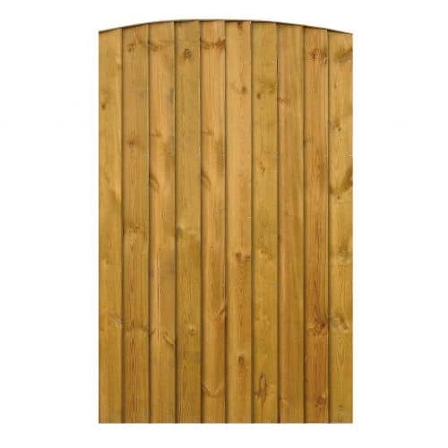 Bowtop Vertical Gate Brown 1.85 X 0.9m