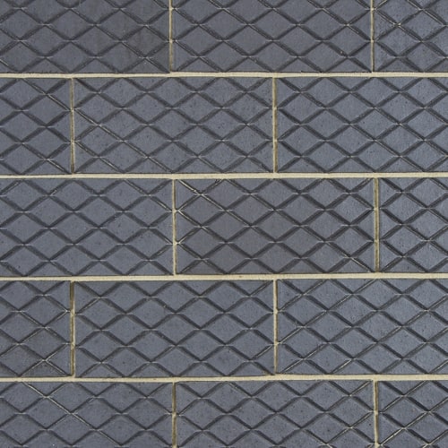 65mm Clay Diamond Paver Blue Mix