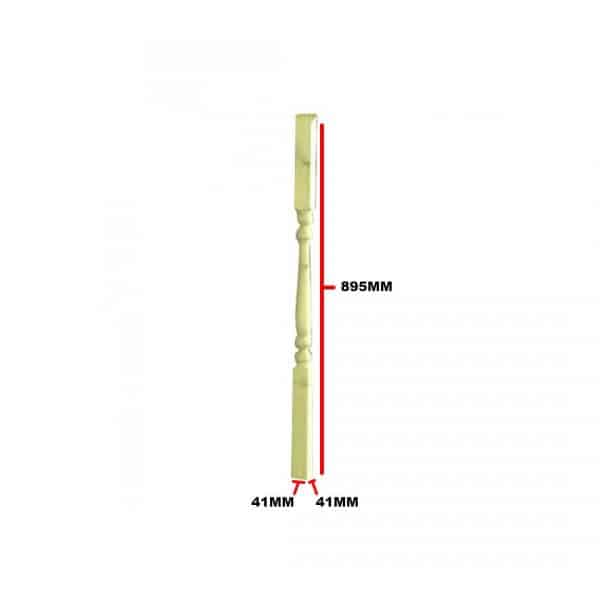 Edwardian Deck Spindle 895 X 41 X 41mm
