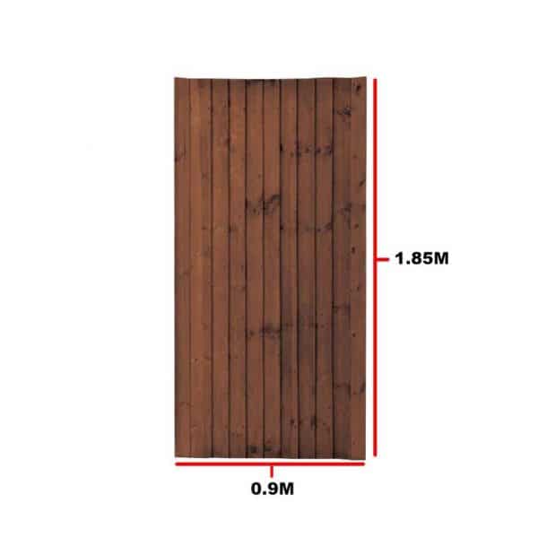 Featheredge Gate Golden 1.85 X 0.9m