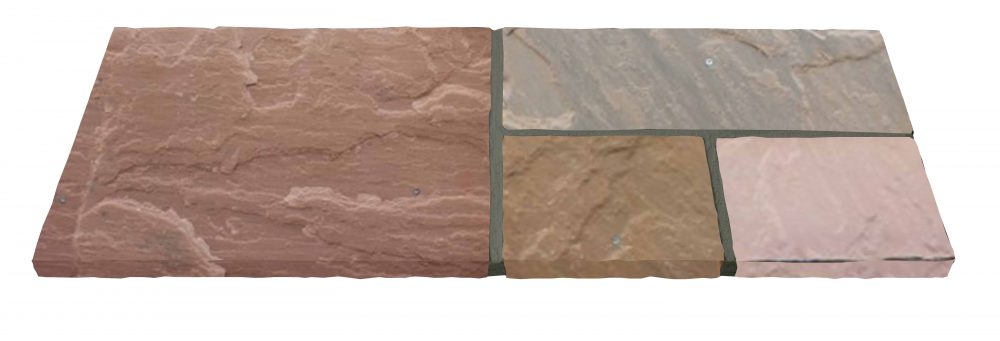 Natural Stone Calibrated Patio Kit Modak Sunset Indian Sandstone - Image 2