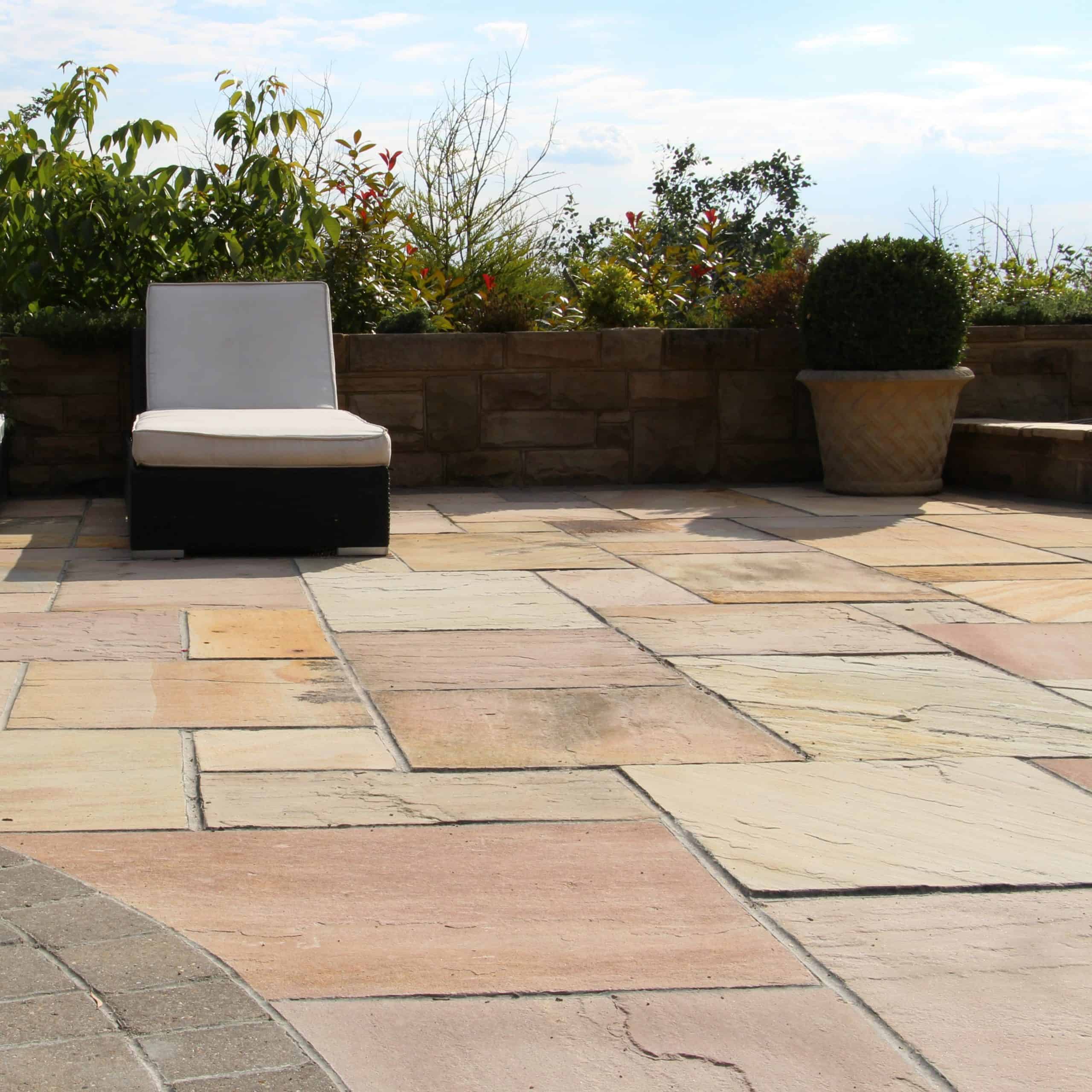 Natural Stone Calibrated Patio Kit Modak Sunset Indian Sandstone - Image 3