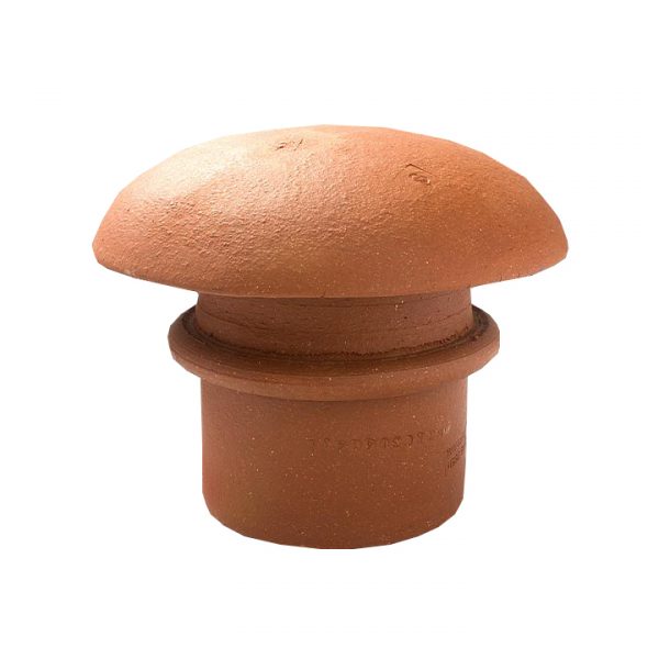 Mushroom Hood Spigot Red 185mm