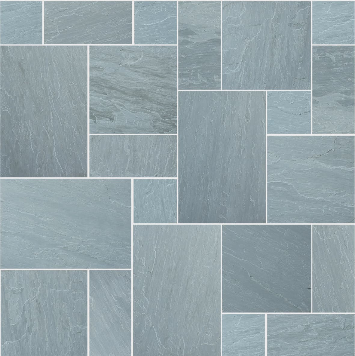 Natural Stone Calibrated Patio Kit Natural Grey Indian Sandstone - Image 4