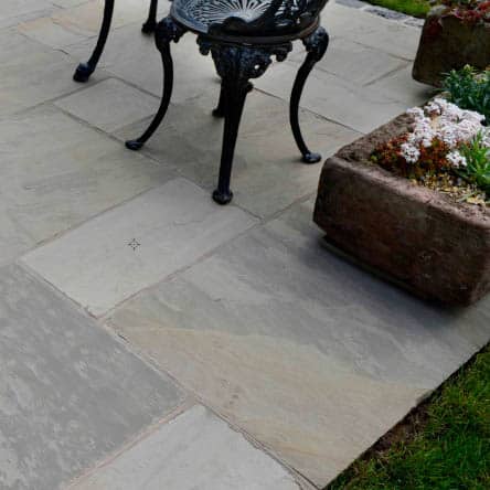 Natural Stone Calibrated Patio Kit Natural Grey Indian Sandstone - Image 3