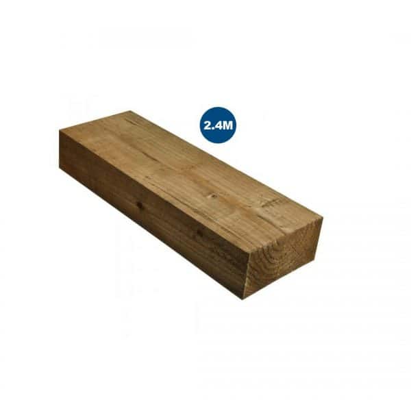 New Railway Sleepers Brown 240 X 120mm 2.4m