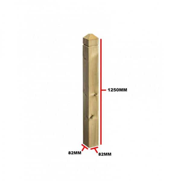 Pattrice Newel Post 1250 X 82 X 82mm