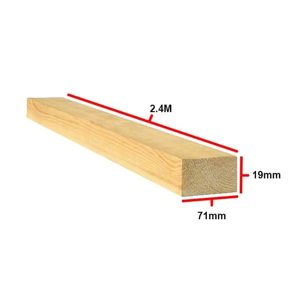 Pse Planed Timber 71 X 19m 2.4m - Single
