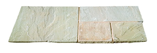 Natural Stone Calibrated Patio Kit Raj Green Indian Sandstone - Image 2