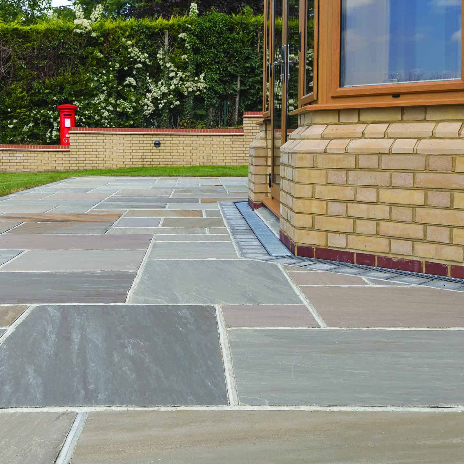 Natural Stone Calibrated Patio Kit Raj Green Indian Sandstone - Image 3