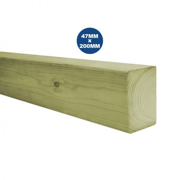 Tanalised Treated Timber 47 X 200mm 3.6m