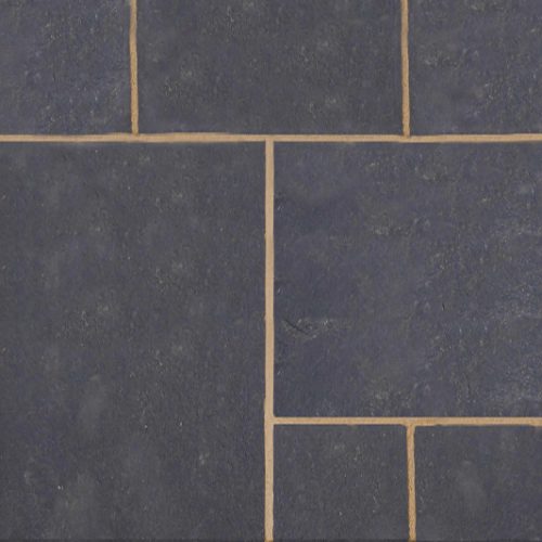 Natural Stone Calibrated Patio Kit Black Limestone