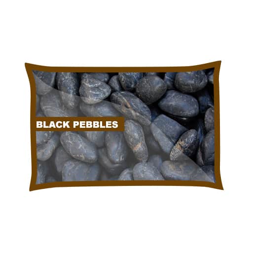 Black Pebbles 20-40mm Poly Bag