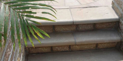 Natural Stone Bullnose Step Raj Green 600 X 350 X 50mm