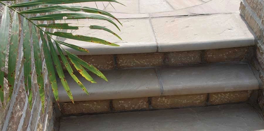 Natural Stone Bullnose Step Raj Green 1000 X 350 X 40mm