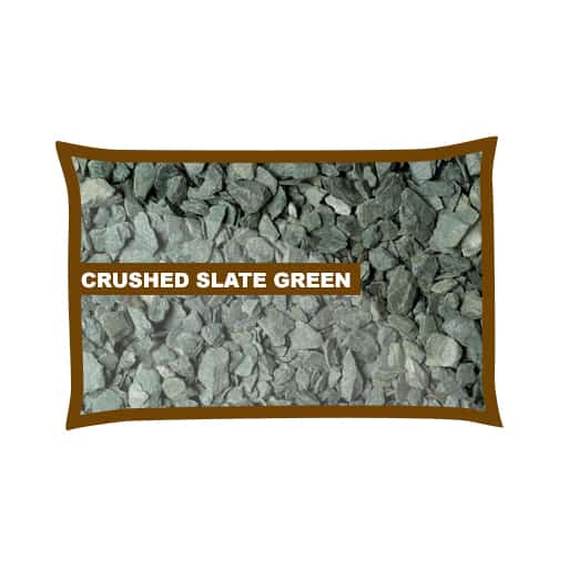 Slate Green Chippings 20mm Poly Bag
