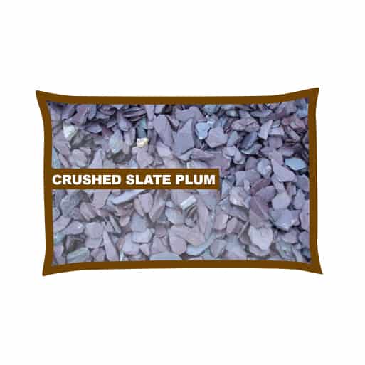 Slate Plum Chippings 20mm Poly Bag