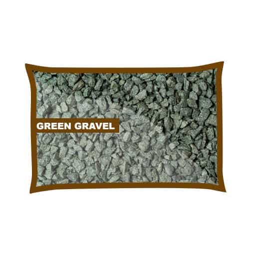 Green Granite Gravel 16mm Poly Bag