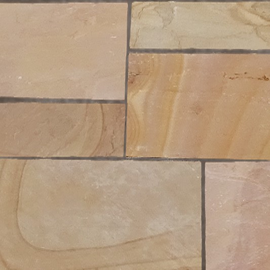 Natural Stone Calibrated Patio Kit Modak Sunset Indian Sandstone