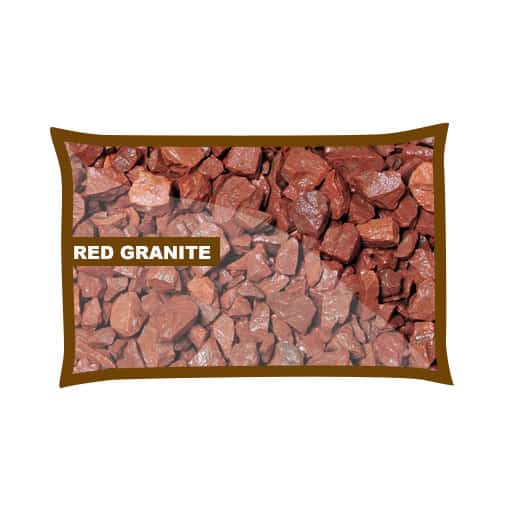 Red Granite Gravel 14mm Poly Bag