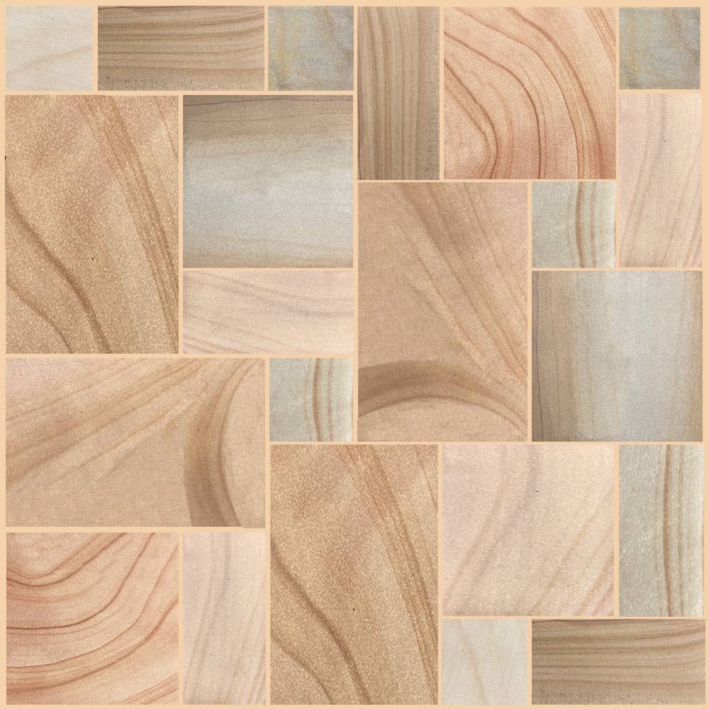 Natural Stone Calibrated Patio Kit Stylis Sunrise - Image 5