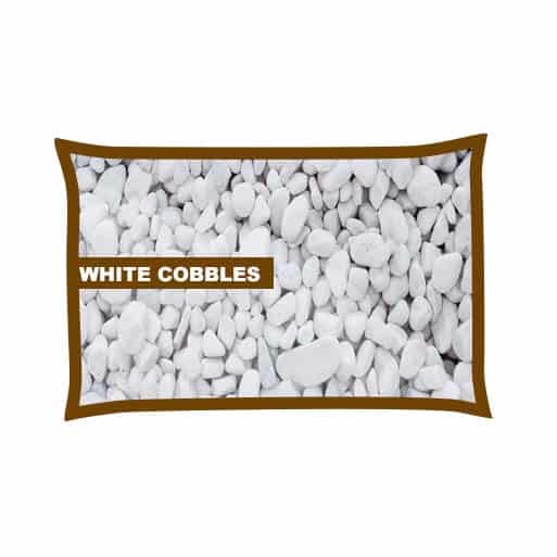 White Cobbles 40-90mm Poly Bag