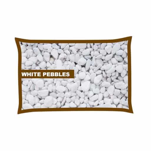 White Pebbles 20-40mm Poly Bag