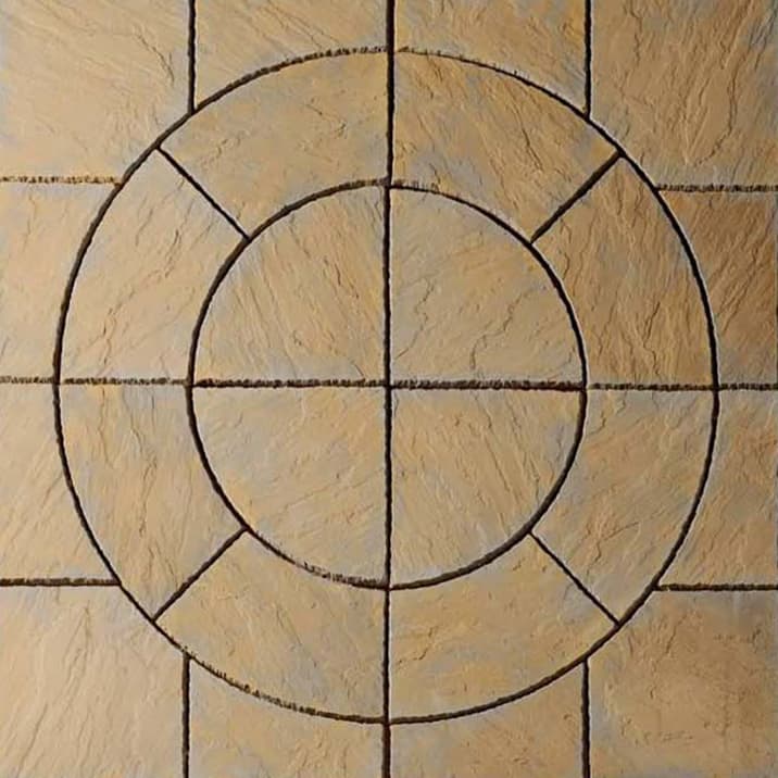 Ashwell Circle Honey Brown 1.8 X 1.8m 3.24m2