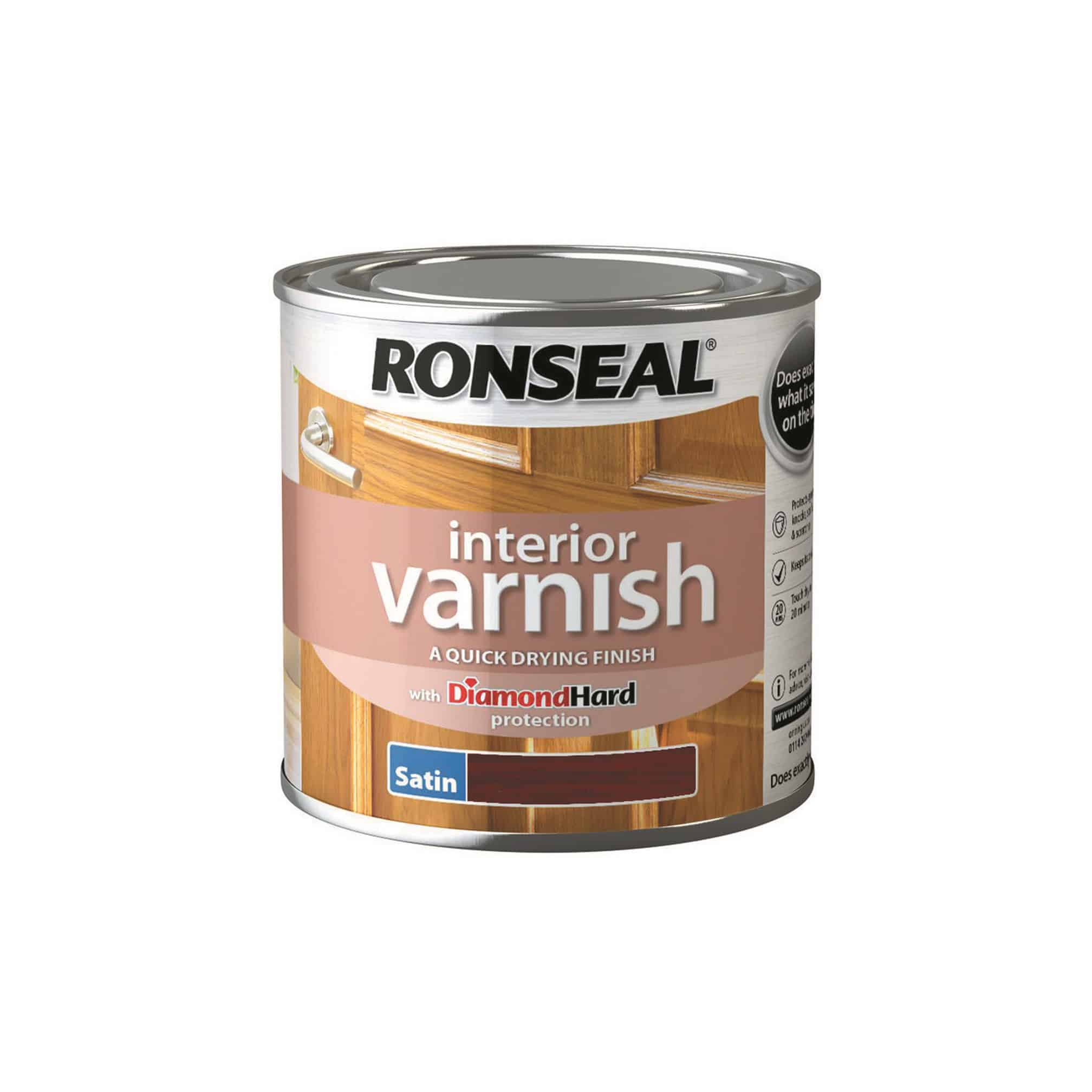 Ronseal Interior Wood Varnish Clear Satin 750ml