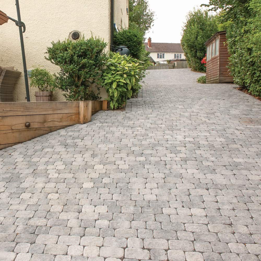 60mm Aura Cobble Paver Silver Fleck 171x114mm - Image 3