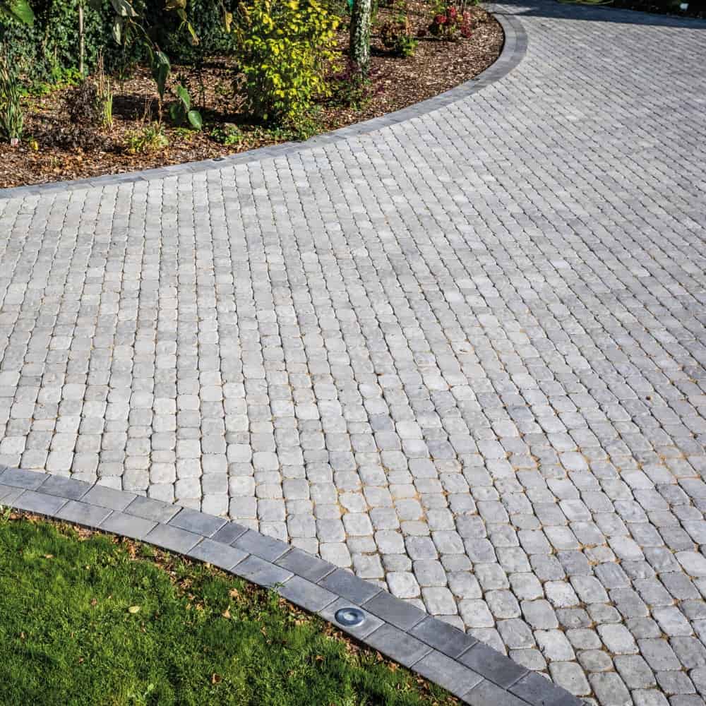 60mm Aura Cobble Paver Silver Fleck 171x114mm - Image 2