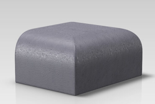 Bn 15.2 Stop End To Double Bullnose Square Corners On Bed Blue