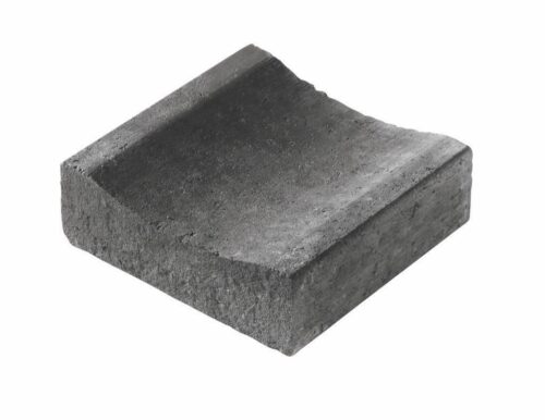 Dished Channel Kerb 200 X 200 X 60mm Charcoal