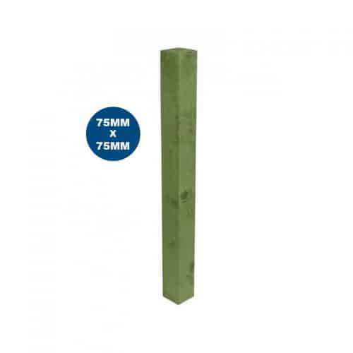 Wooden Posts Green 75 X 75mm 2.4m