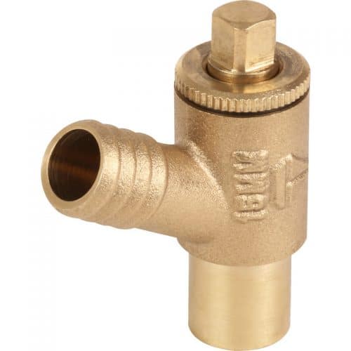Brass Drawn-Off Cock Type A 15mm