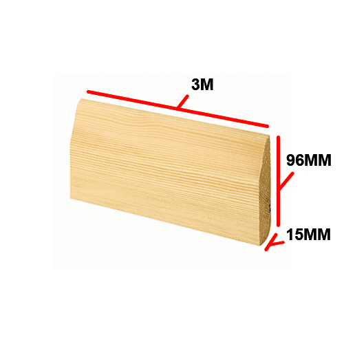 Dual Skirting 15 X 96mm 3m