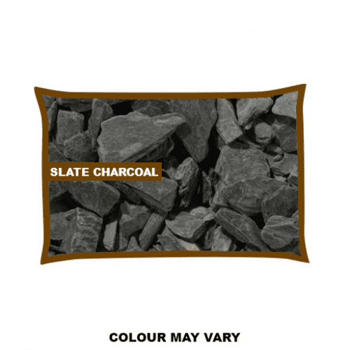 Slate Charcoal Chippings 20mm Poly Bag