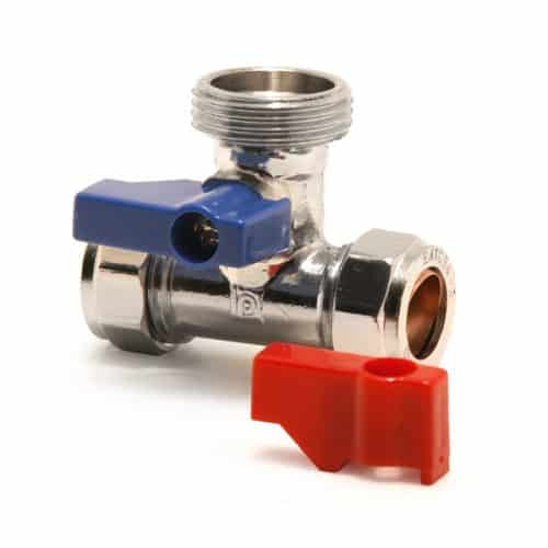 Washing Machine Tap Tee 15mm X 3/4"