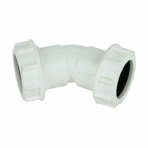 Compression 45° Bend White