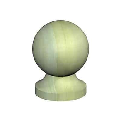 Ball Cap Finial Green