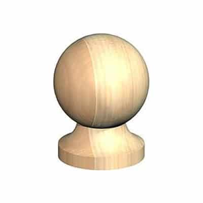 Ball Cap Finial Brown