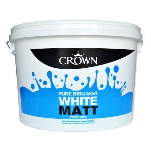 Crown White Matt Emulsion Paint 10L