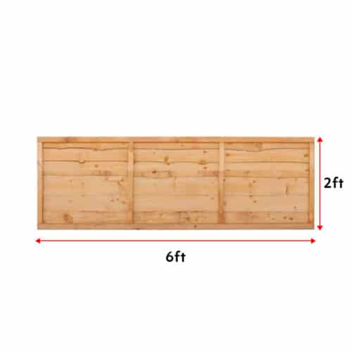 Superior Fence Panels 6Ft X 2Ft